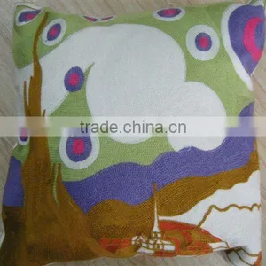 Chenille Embroidered Cushions thumbnail-1
