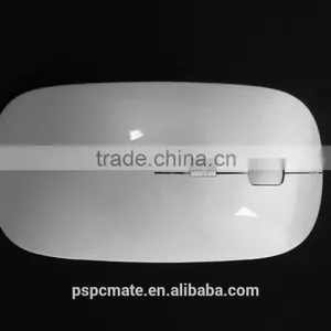 White Color Gloosy Finish Flat 2.4ghz Usb Wireless Optical Mouse Driver for Laptop and PC thumbnail-2
