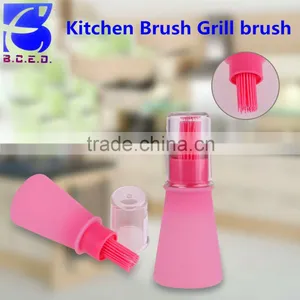 Oil Baster Basting Silicone Brush Glass Bottle Glaze Meat Kitchen Cooking Aid thumbnail-1