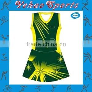 Lovely Sublimation Factory Made Netball Dress Hot Sale thumbnail-1