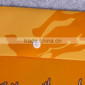 China Manufacturer A4 Plastic File Folder pp Button File Bag Snap Closure Plastic Envelope for Document thumbnail-3