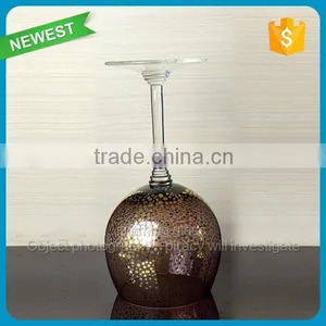 Newest Colorful Goblet Wine Glass Wholesale Thick Bottom Glass Wine Cup Support OEM Glass Cup thumbnail-3