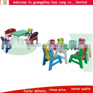 Plastic Kids Arm-chair With Table for Classroom Daycare School thumbnail-1