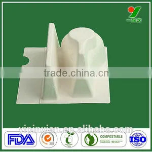 Eco Green Smooth Paper Pulp Packaging Molded From Recycled A4 Paper Pulp thumbnail-1