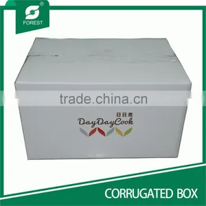 WHITE CARDBOARD CORRUGATED PAPER BOX FOR MAILING thumbnail-1