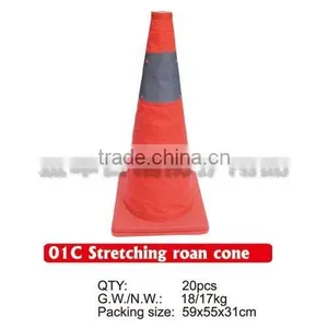 Orange Flexible Traffic Cone Height 62cm thumbnail-1