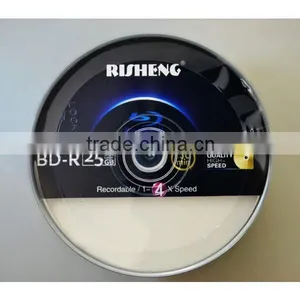 RISHENG Blank bd Disc 25gb Factory Wholesale/blank Blu Ray Disk 6x Printable/blank bd 50cake Box thumbnail-2