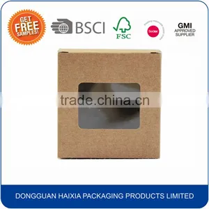 Custom Design Kraft Paper Cake Box With Window thumbnail-1