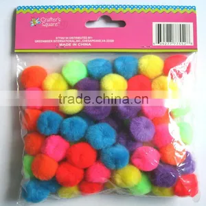 Everyday Color 1inch x 60pcs Acrylic Pompoms thumbnail-1