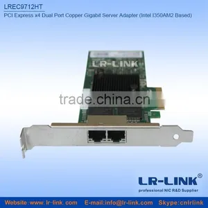 LREC9712HT PCI Express x4 Dual Copper Port 10/100/1000Mbps Network Card (Intel I350AM2 Based) thumbnail-3