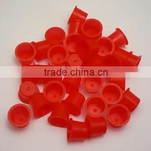 Newest (10mm,15mm,18mm) Clear Red Newest (10mm,15mm,18mm) Clear Red White and Yellow Coolr Plastic Tattoo Ink Cups thumbnail-6