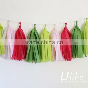 Bulk Diy Tissue Tassel Garland Elegant Colorful Diy Tassel Garland. thumbnail-2