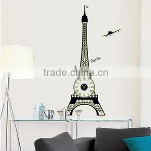 Luminous Sticker Paris Home Wall Sticker Clock Quality Choice thumbnail-4