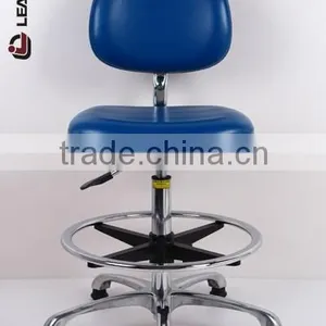 ESD Anti Static Chair Lab Cleanroom Chair PU Leather Chair thumbnail-3
