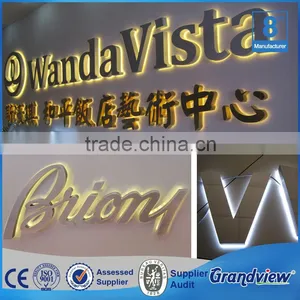 Reverse Channel Letter Signs Stainless Steel Alphabet Letters thumbnail-3