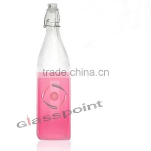 500ml Water Glass Bottle, Glass Bottle With Dropper for Beverage thumbnail-1