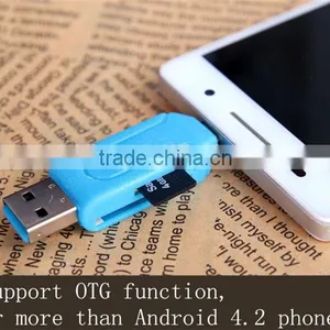 Universal Card Reader Mobile Phone PC Card Reader Micro USB OTG Card Reader OTG TF / SD Flash Memory Wholesale thumbnail-4