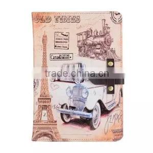 Retro Colorful Painting Flip Standing Pu Leather Case For IPad Pro With Sleeping Function thumbnail-3