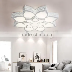 2016 Iron LED Ceiling Light Lotus Shaped Acrylic LED Ceiling Lamps thumbnail-2