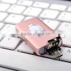 2016 New Style OEM Otg Usb Flash Drives Otg Flash Sticks 3 in 1 Otg Usb for Iphone/android/PC thumbnail-1