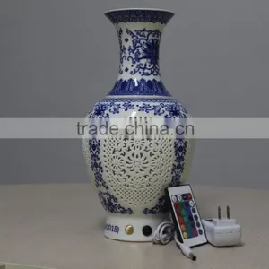 Elegant Chinese Feature Porcelain Vase Lamp Gift thumbnail-3
