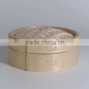 Round Bamboo Food Steamers for Dim Sun thumbnail-1