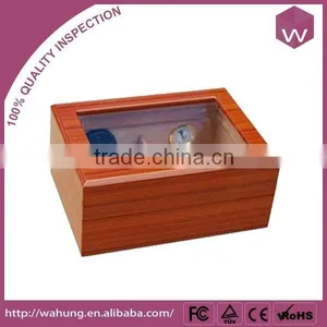 Handmade Wooden Box For Cigars /Wood Cigar Storage Box With Glass Lid thumbnail-1