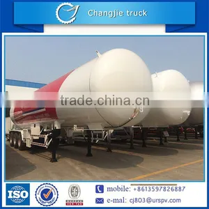 New Design Customized Factory Price 58.5m3 Tri-axle Lpg Trailer,3-axle Lpg Semi Trailer thumbnail-1