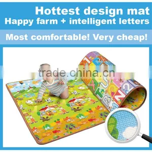 2 Sides Printing Cheap Crawl Waterproof Baby Play Mat thumbnail-1
