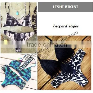 Bandage Halter Beachwear Brazilian Bikini thumbnail-1