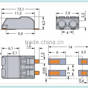 Factory Pirice High Quality Quict Push Wire LED Terminal Block LED Light Block thumbnail-5