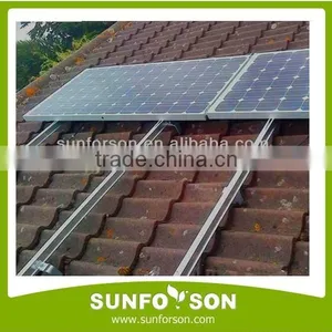 Aluminum Extrusion Solar Panel Tile Roof Mounting Brackets thumbnail-4