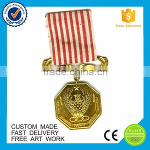 Gold Silver Bronze Embossed Custom Metal Medals thumbnail-2