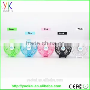 Portable Mini Electric Hand Hold USB/Battery Air Conditioner Cooling Cool Desk Palm-Leaf Hand Fan thumbnail-4
