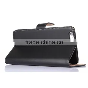 Stitching Mobile Phone Wallet PU Flip Leather Cell Phone Case Cover for Iphone 6/ 6 Plus With Card Slots Stand Function thumbnail-4
