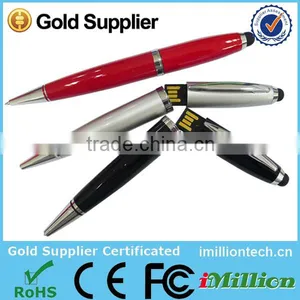 Bulk Stock Pen Logo Printed Promotional Usb Flash Drive thumbnail-1