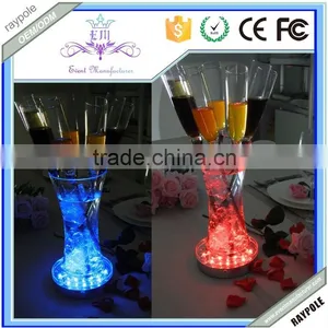 Battery Operated Under Table Vase LED Centerpiece Light Base RGB Wedding Decoration thumbnail-3