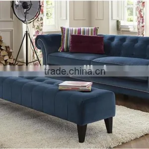 Living Room Blue Antique Sofa thumbnail-1