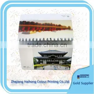 Table Calendar With Beautiful Construct Pictures OEM Factory Printing Service With Competitive Price thumbnail-1