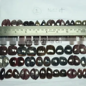 Multi Sapphire Rose Cut Gemstone Irregular Shape thumbnail-1