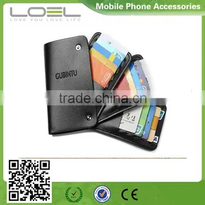 Leather Credit Card Holder Foldable Card Book Leather Case of Bank Card thumbnail-1
