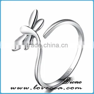 Wholesale Women Beautiful 925 Solid Band Jewelry Charms Dubai Design Silver Ring thumbnail-1