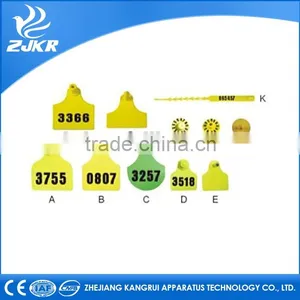 ZJKR Domestic Animals Ear Tag With Laser Printing Number thumbnail-1