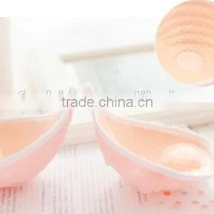 Female Orange Cute Lace Adhesive Bra thumbnail-3