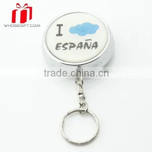 Round Shape Stainless Steel Key Chain Pill Box With 2 Case For Promotional thumbnail-1