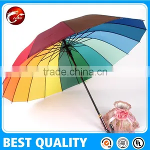 Promotional Rainbow Golf Umbrella.auto Open Straight Umbrella thumbnail-6