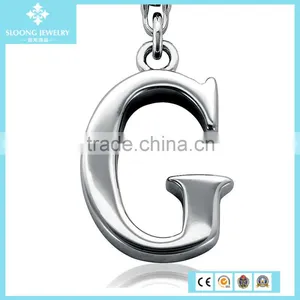 925 Sterling Silver Charm Alphabets Letter G Charm in Sterling Silver thumbnail-2