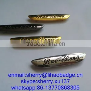 Metal Car Chair Logo , Gun Black Plating Zinc Alloy Metal Tag for Car Chairs,metal Chair Nameplate thumbnail-1