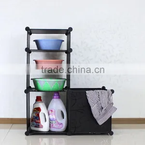 Plastic Tidy Organizer Racks Cabinet Bathroom Storage Holder(AL0610-1A) thumbnail-1