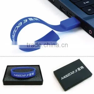 2016 Wholesale Soft Fashion 4GB Silicone Usb Bracelet thumbnail-4